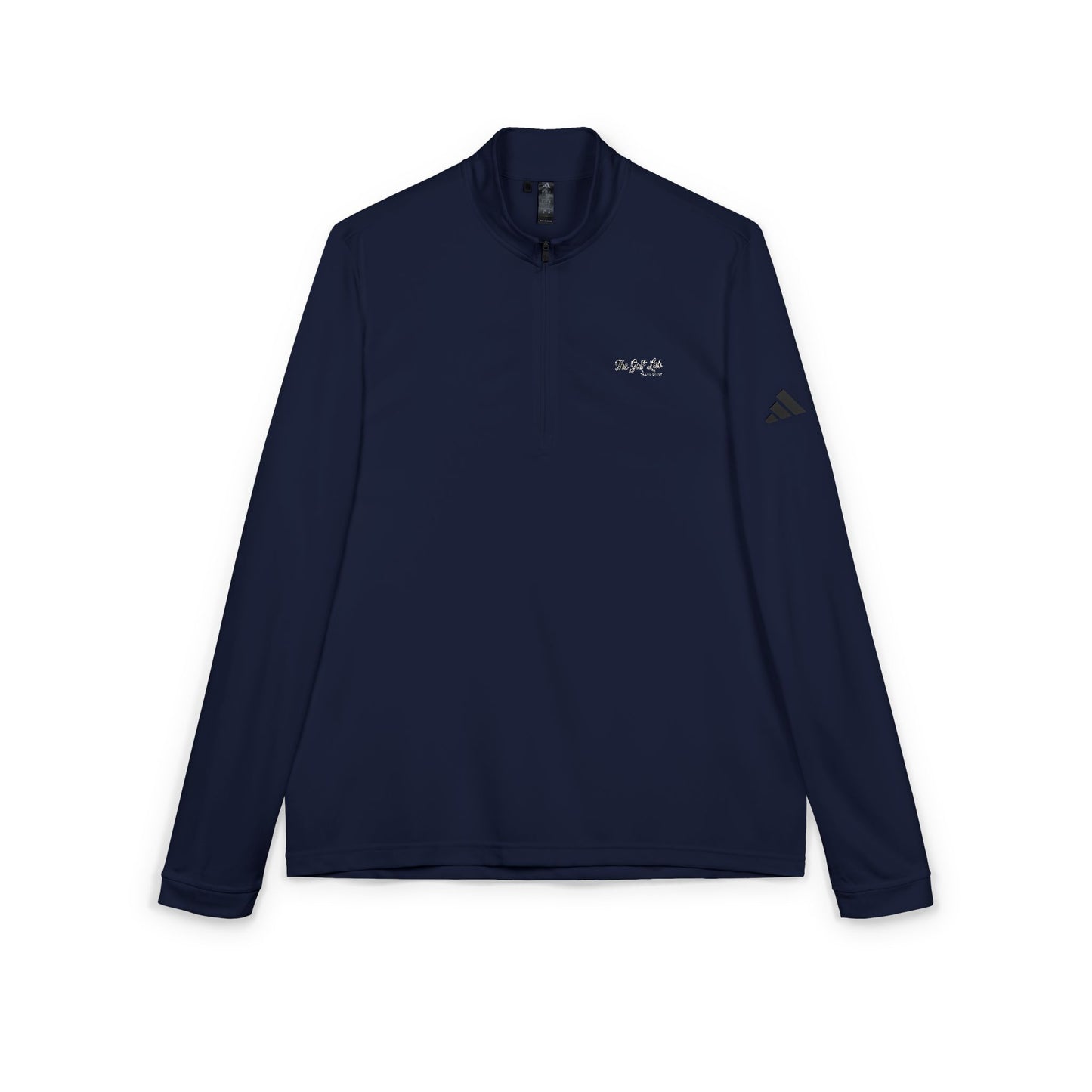 Quarter-Zip Pullover — Embroidered Athletic Mock Neck