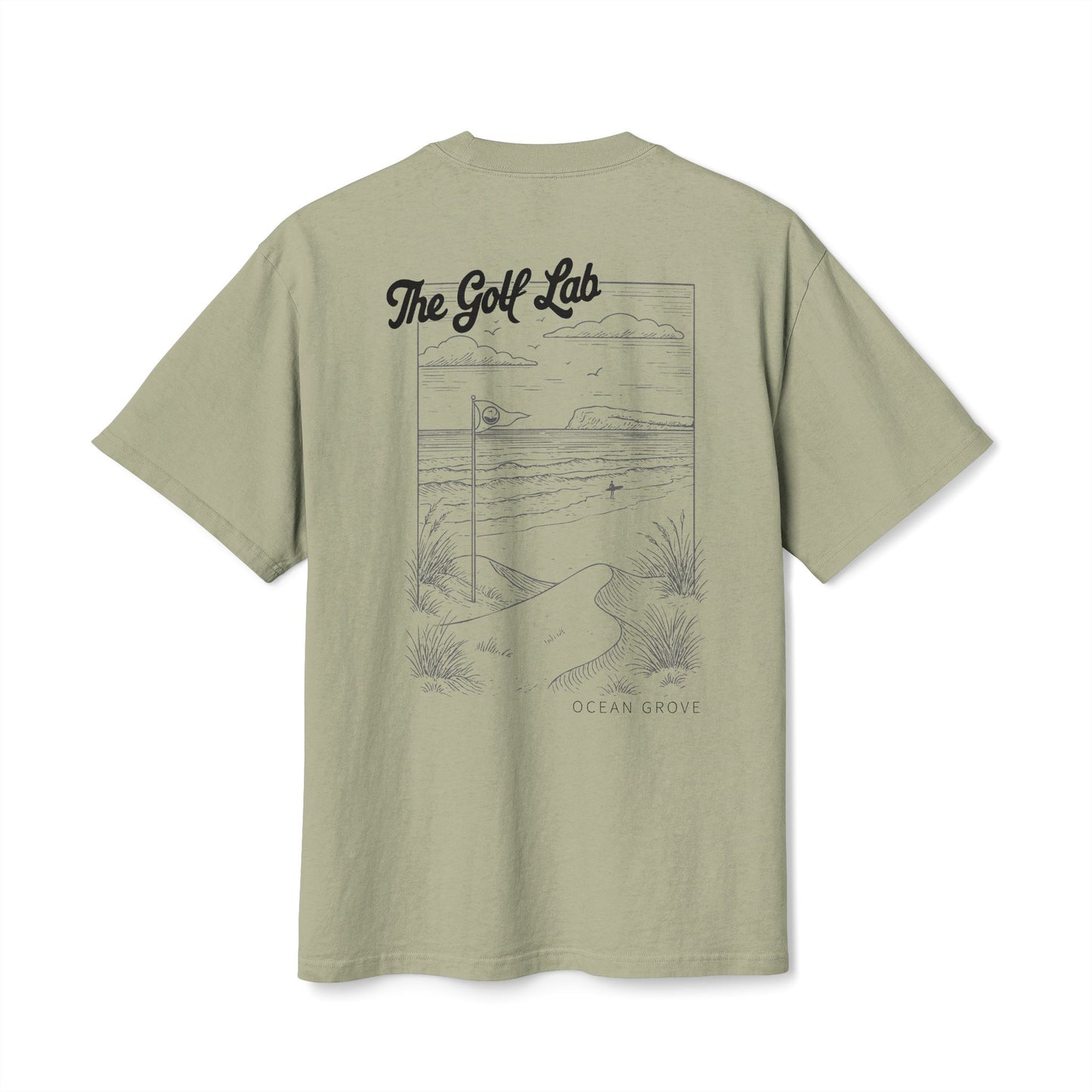 Golf Lab Beachside Tee — 'The Golf Lab' Minimal Coastal Golf T-Shirt