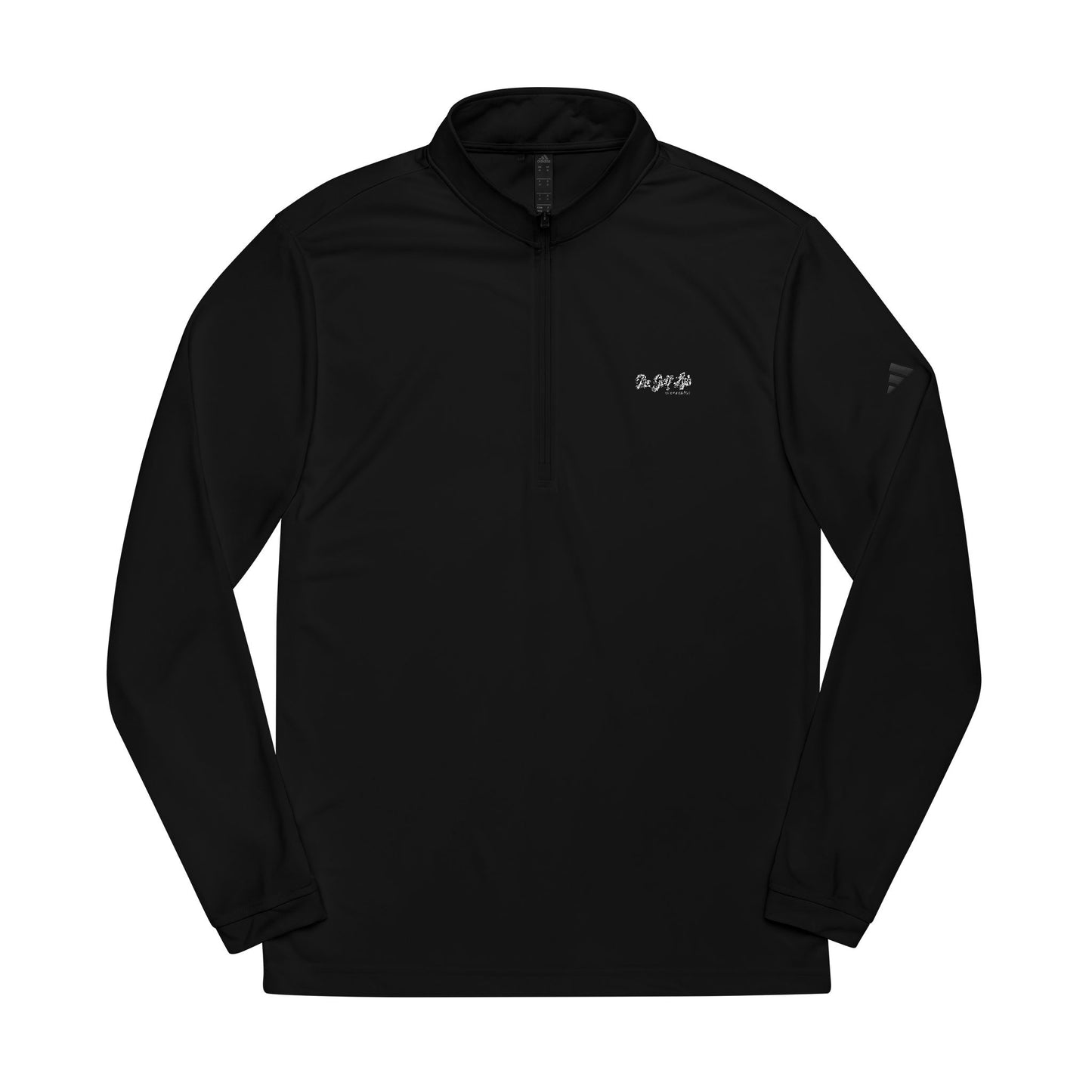 Quarter-Zip Pullover — Embroidered Athletic Mock Neck
