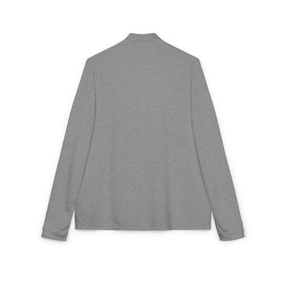 Quarter-Zip Pullover — Embroidered Athletic Mock Neck