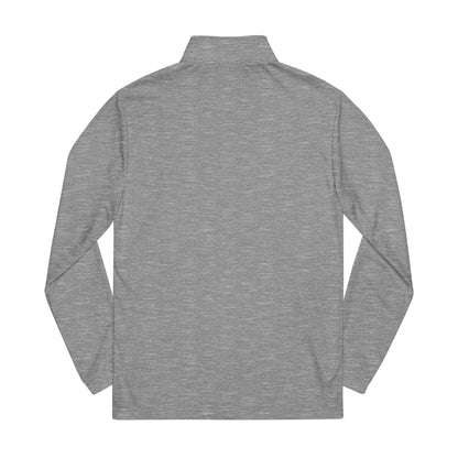 Quarter-Zip Pullover — Embroidered Athletic Mock Neck