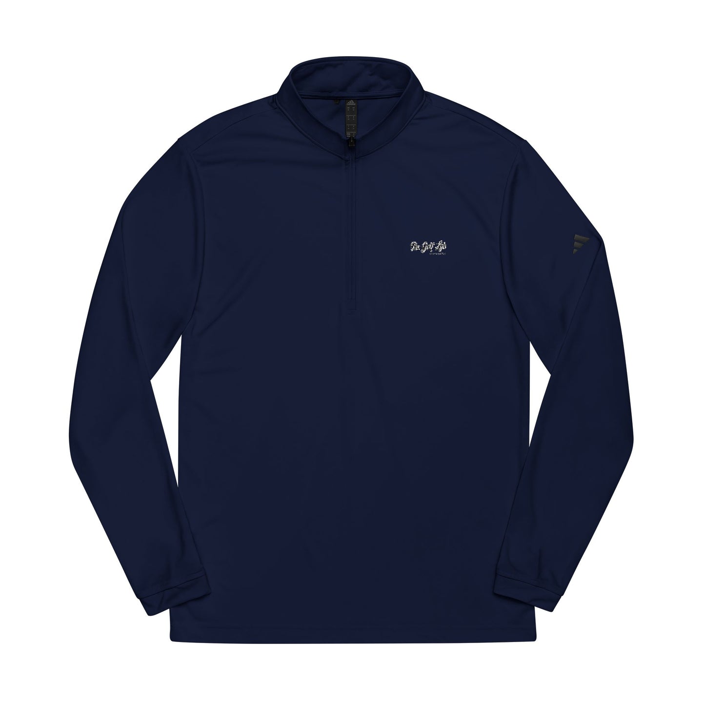 Quarter-Zip Pullover — Embroidered Athletic Mock Neck